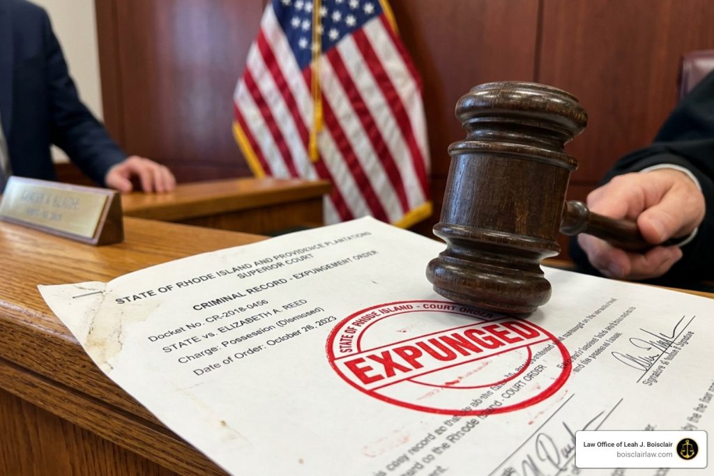 RI misdemeanor record expungement